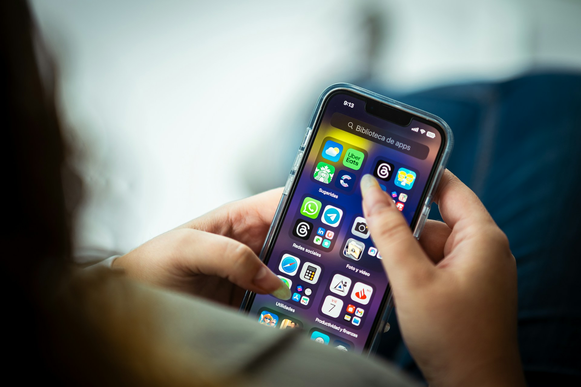 Person holding a smartphone, representing smartphone addiction and its effects on health